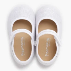 Merceditas barefoot lino brillo cierre adherente