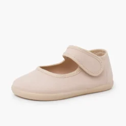 Merceditas barefoot lona cierre ancho