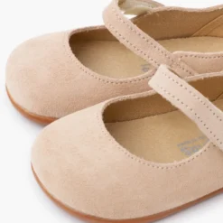 Merceditas barefoot serraje niña primeros pasos