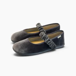 Merceditas barefoot terciopelo tira fruncida