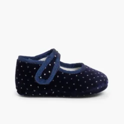 Merceditas Bebé Terciopelo Brillantitos