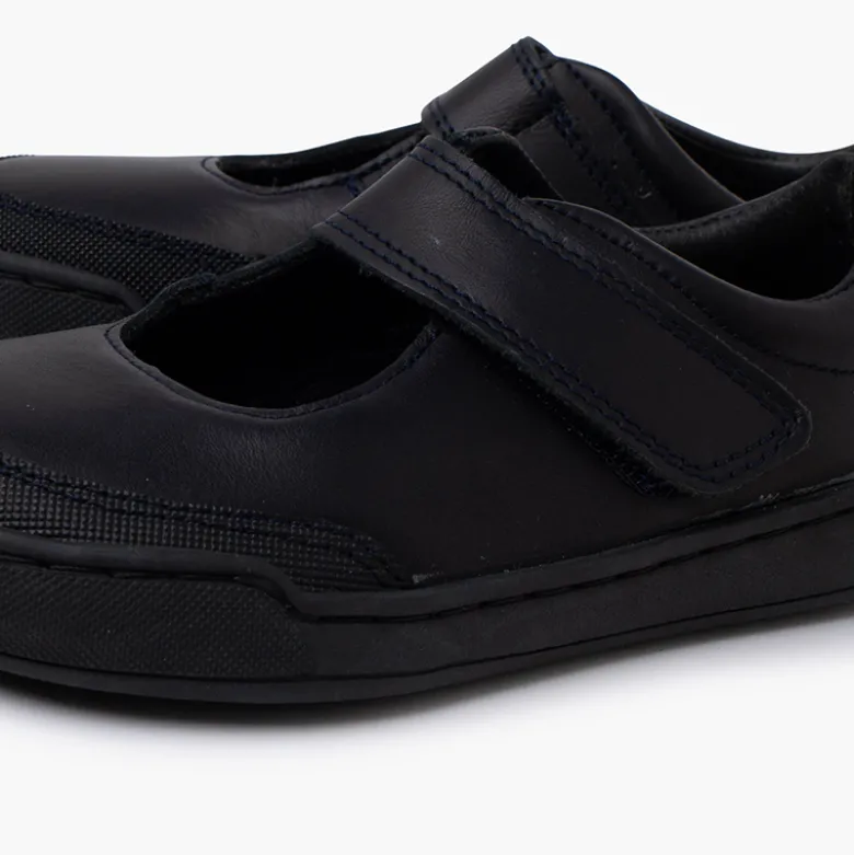Merceditas colegiales barefoot piel niña