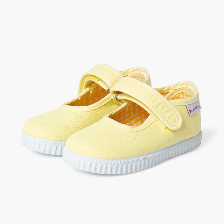Merceditas Niña tira adherente Suela tipo Zapatillas