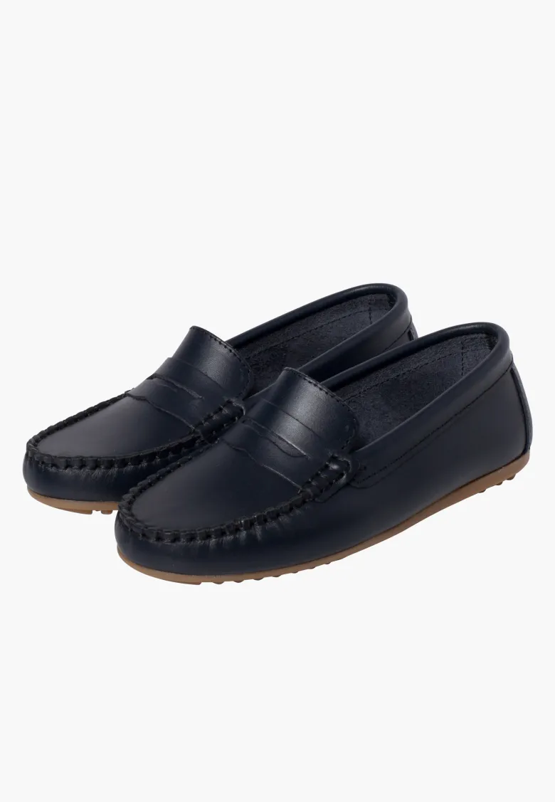 Mocasines Niño Cuero Antifaz