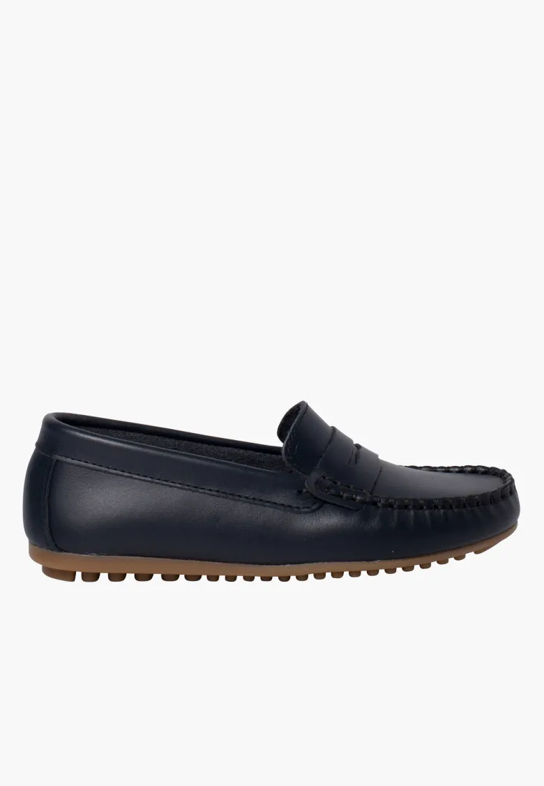 Mocasines Niño Cuero Antifaz