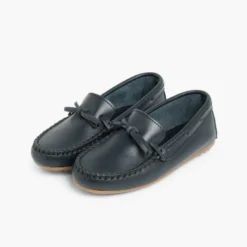 Mocasines Niño Piel Lazo