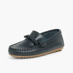 Mocasines Niño Piel Lazo