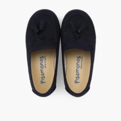 Mocasines niños pequeños con borlas serratex