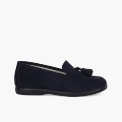 Mocasines niños pequeños con borlas serratex