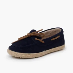 Mocasines serraje cordón suela yute
