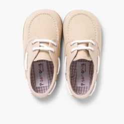 Náuticos Tela Cordones Niño