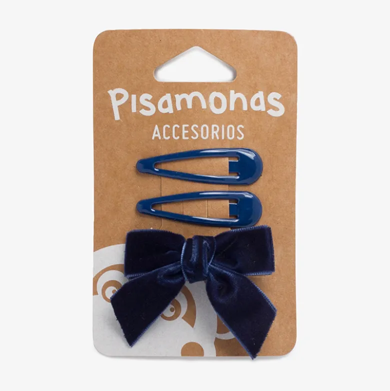 Pack horquillas y lazo pico pato terciopelo