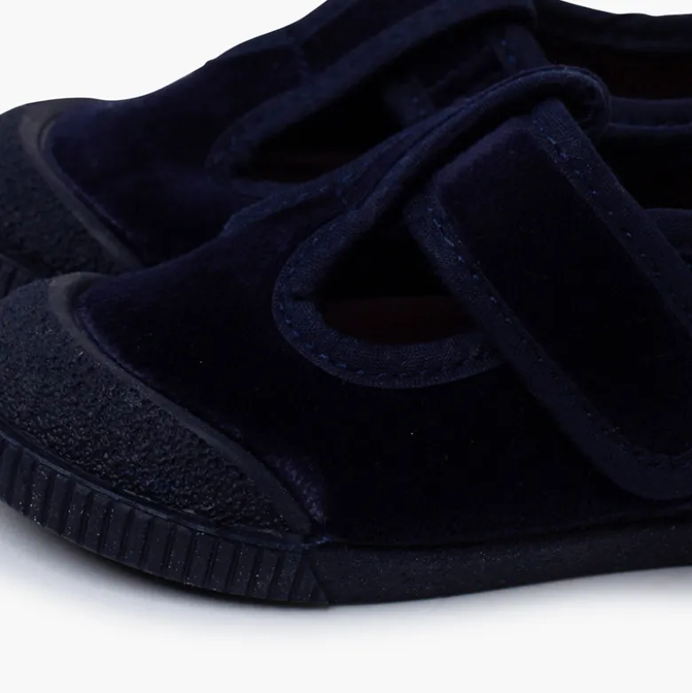 Pepitos barefoot terciopelo puntera goma