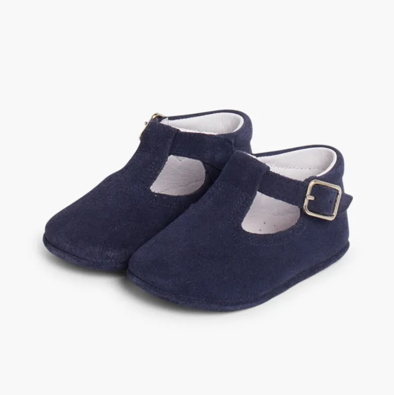 Pepitos Zapatos Bebé Serraje Hebilla