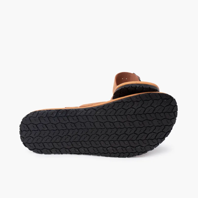 Sandalias barefoot doble hebilla nobuck