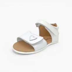 Sandalias barefoot niña pala adherente corazón