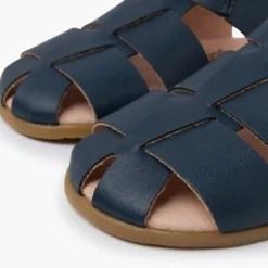 Sandalias barefoot tiras piel