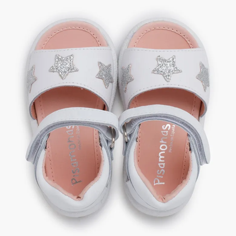 Sandalias bebé niña estrellas purpurina