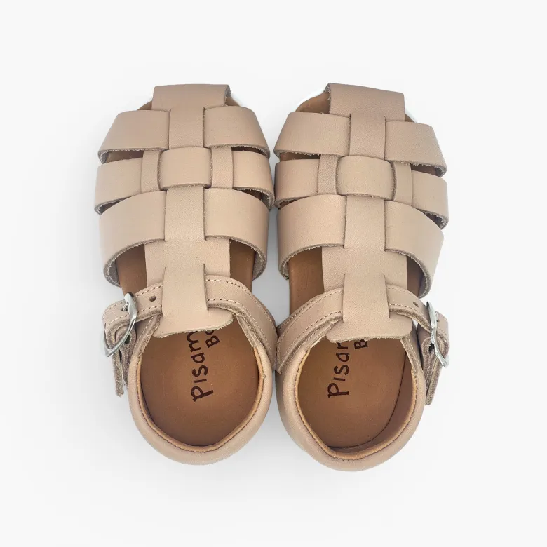 Sandalias cangrejeras barefoot piel niños