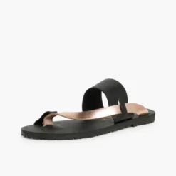 Sandalias de dedo metalizadas niña y mujer