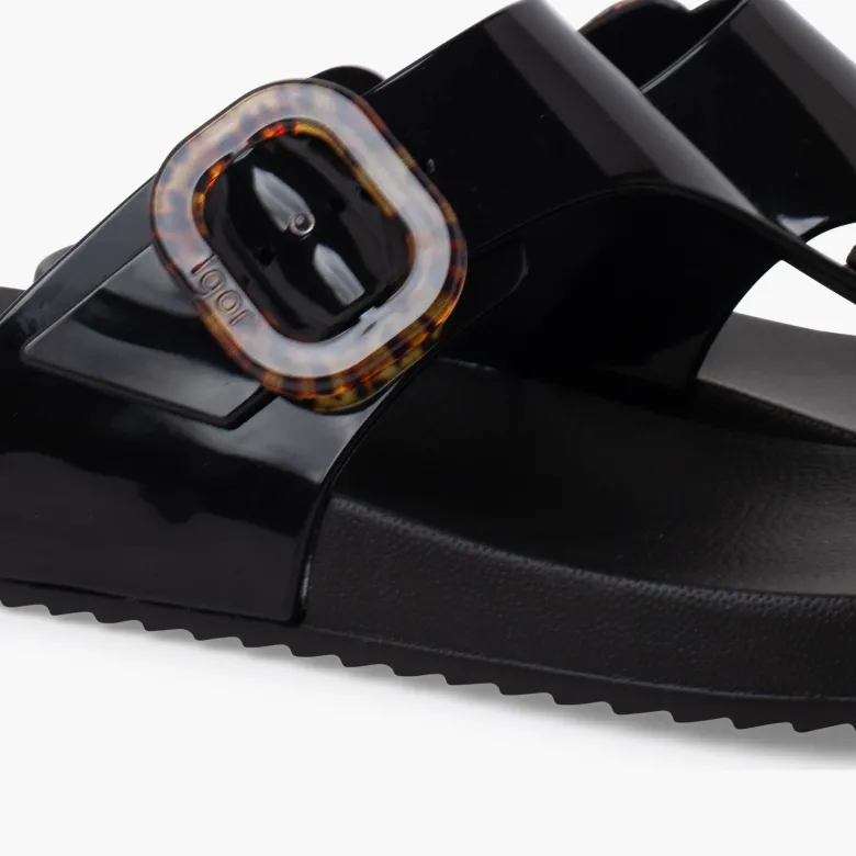 Sandalias dedo extra light brillo mujer