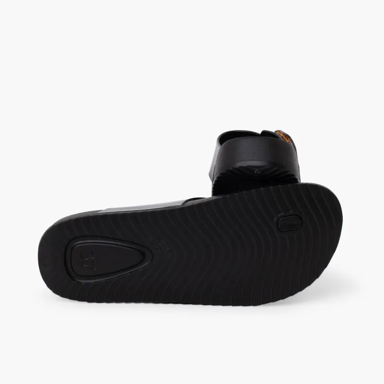 Sandalias dedo extra light brillo mujer