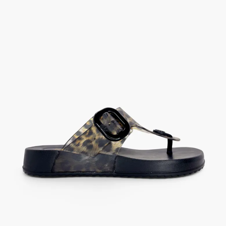 Sandalias mujer Bari animal print