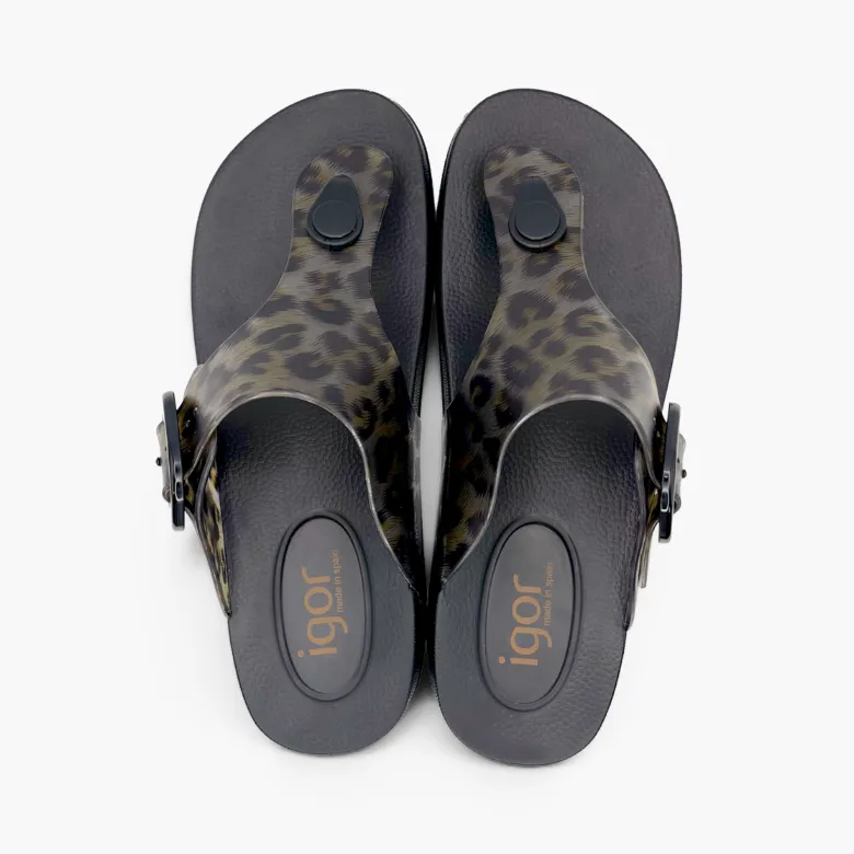Sandalias mujer Bari animal print