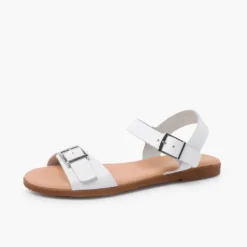 Sandalias niña y mujer. Pala con hebilla ancha