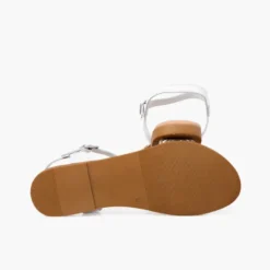 Sandalias niña y mujer tira trenzada yute