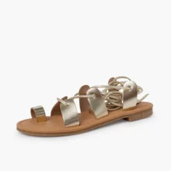 Sandalias romanas piel tiras
