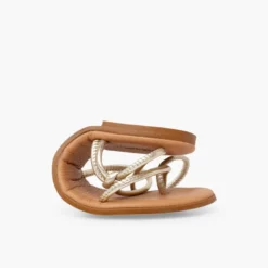 Sandalias tiras tubulares planta acolchada