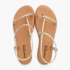 Sandalias tiras tubulares planta acolchada