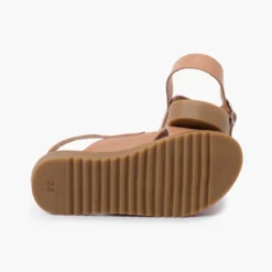 Sandalias unisex piel cruzada tiras anchas