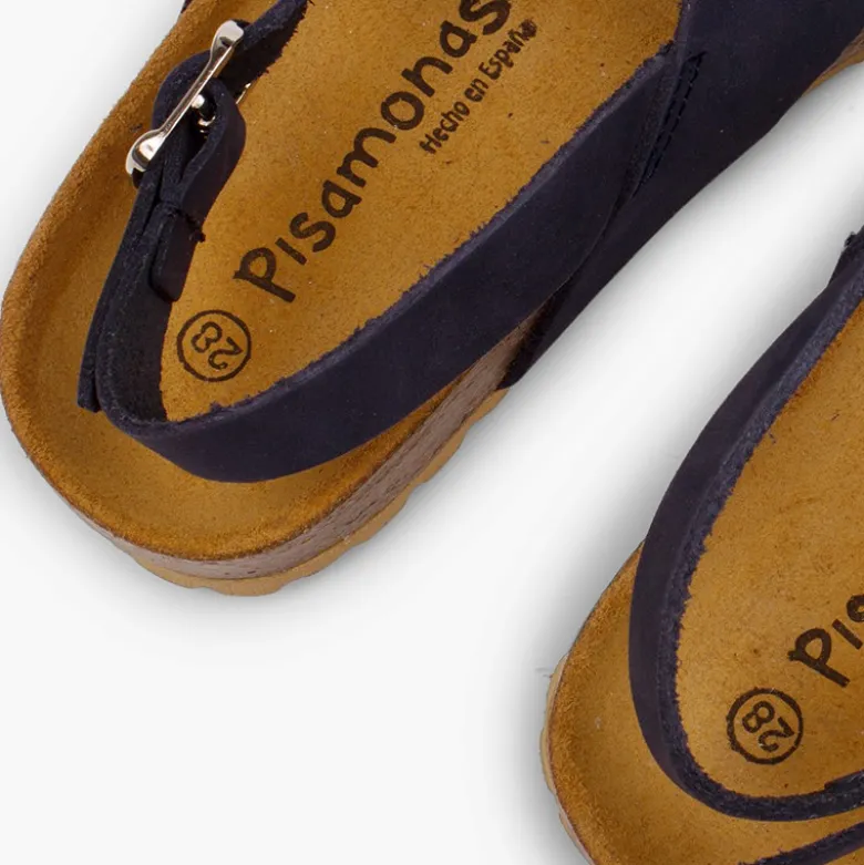 Sandalias unisex tiras cruzadas en Nobuck