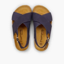 Sandalias unisex tiras cruzadas en Nobuck