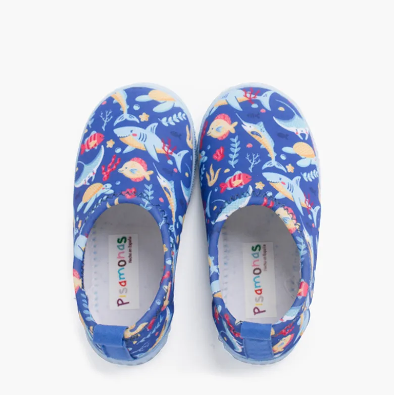 Zapatilla cerrada tipo neopreno dibujos