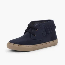 Zapatillas altas con flecos para niños