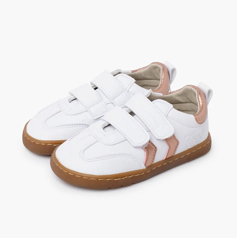 Zapatillas Barefoot bandas laterales metalizadas