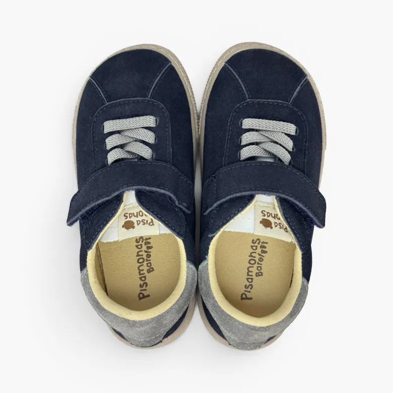 Zapatillas barefoot efecto serraje cierre combinado