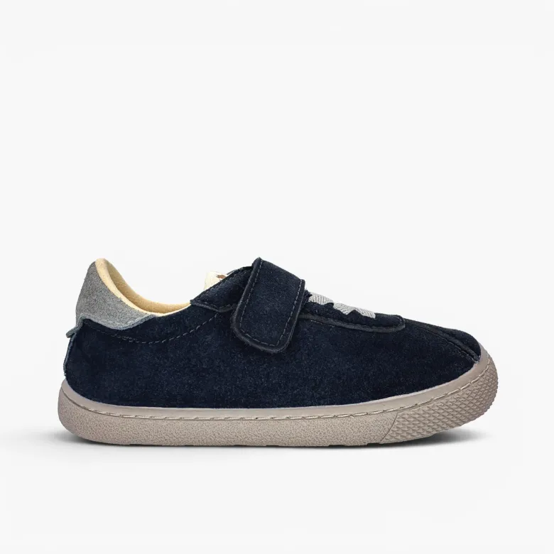 Zapatillas barefoot efecto serraje cierre combinado