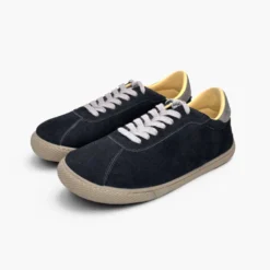 Zapatillas barefoot efecto serraje cordones contraste