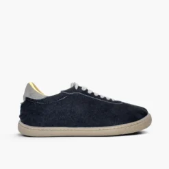 Zapatillas barefoot efecto serraje cordones contraste