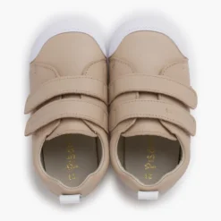 Zapatillas blanditas piel doble cierre adherente
