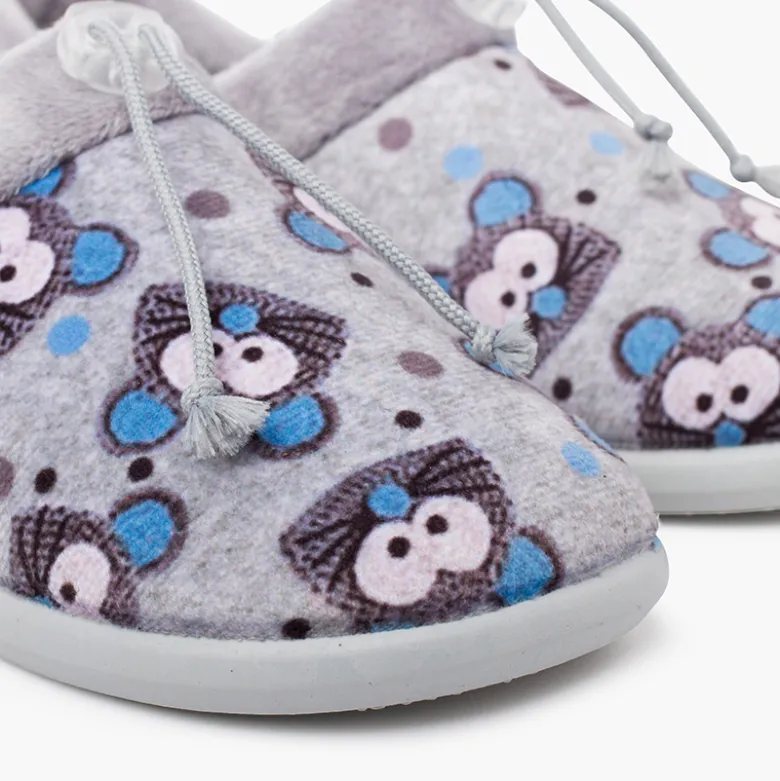 Zapatillas casa babuchas ajustables ratones