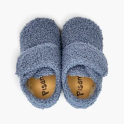 Zapatillas casa niños tira adherente borreguito