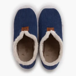 Zapatillas casa pana forro pelito
