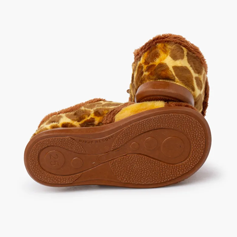 Zapatillas casa pelito jirafa