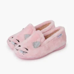 Zapatillas casa pelo suave gatito