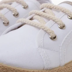Zapatillas lona cordones tipo alpargata